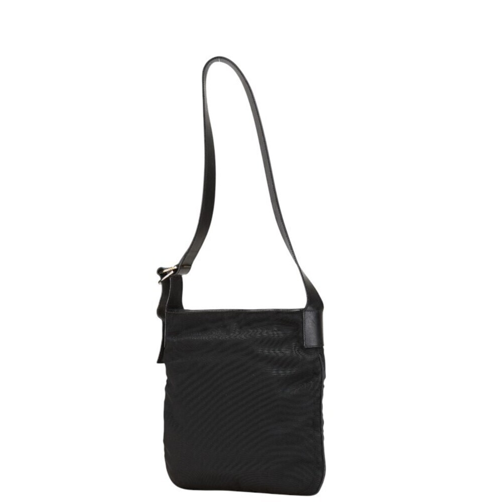 Gucci Hobo Black Leather Bag Shoulder Canvas